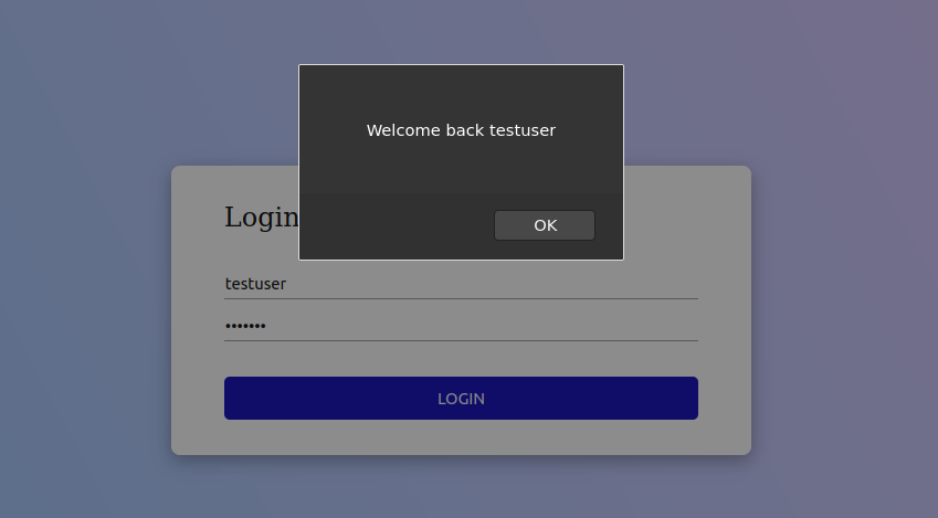 security successful login