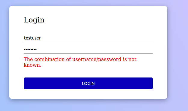 security unsuccessful login