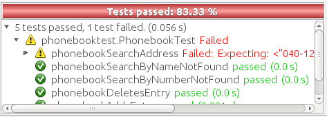 tdd oneRedTest